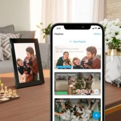Nixplay - W10K Touch 10.1-inch LCD Smart Digital Photo Frame - Black/Silver -Capture Point d3159d54 b9b4 522a bcd4 c667313d50d7