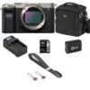 Sony Alpha 7C Mirrorless Digital Camera, Silver (Body Only), Bundle With Bag, 128GB SD Card, Extra Battery, Compact Charger, Wrist Strap 1 Sony Alpha 7C Mirrorless Digital Camera, Silver (Body Only), Bundle With Bag, 128GB SD Card, Extra Battery, Compact Charger, Wrist Strap -Capture Point d37e9471 22d9 4b52 a3cf 8213774759dd
