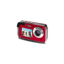 Minolta 48 MP Dual Screen Waterproof Digital Camera MN40WP, Red