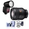 Sony FE 85mm F1.4 GM (G Master) E-Mount Lens - Bundle With Flashpoint Zoom Li-on X R2 TTL On-Camera Round Flash Speedlight, 77mm Filter Kit, Cleaning Kit 2 Sony FE 85mm F1.4 GM (G Master) E-Mount Lens - Bundle With Flashpoint Zoom Li-on X R2 TTL On-Camera Round Flash Speedlight, 77mm Filter Kit, Cleaning Kit -Capture Point e7677a02 692c 4f56 b2d4 3e588bfd5777