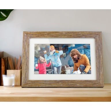 Aluratek - 10" LCD Wi-Fi Touchscreen Digital Photo Frame - Distressed Wood 9 Aluratek - 10" LCD Wi-Fi Touchscreen Digital Photo Frame - Distressed Wood - Image 7