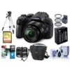 Panasonic Lumix DMC-FZ300 12.1MP Digital Camera 24x Zoom - Bundle With Camera Case, 32GB U3 SDHC Card, Spare Battery, 52mm UV Filter, Tripod, Cleaning Kit, Memory Wallet, Software Package -Capture Point ef748c1d e502 4575 84c0 a29ca39f0883