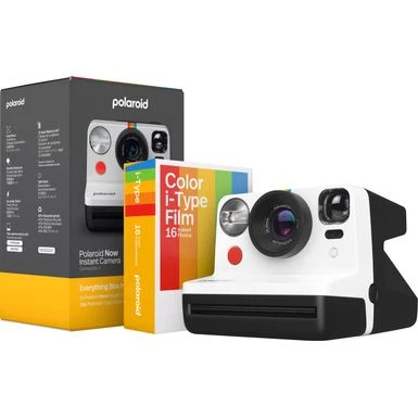 Polaroid - Now Instant Film Camera Bundle Generation 2 - Black & White 3 Polaroid - Now Instant Film Camera Bundle Generation 2 - Black & White