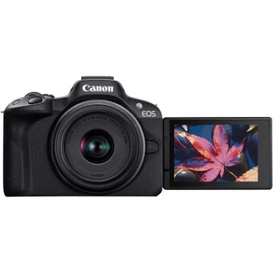 Canon - EOS R50 4K Video Mirrorless Camera 2 Lens Kit With RF-S 18-45mm And RF-S 55-210mm Lenses - Black 20 Canon - EOS R50 4K Video Mirrorless Camera 2 Lens Kit With RF-S 18-45mm And RF-S 55-210mm Lenses - Black - Image 18