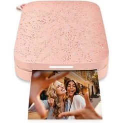 HP - Sprocket Portable 2x3" Instant Photo Printer Prints On Zink Paper From IOS & Android - Blush Pink