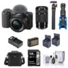 Sony ZV-E10 Mirrorless Camera With 16-50mm & 55-210mm F/4.5-6.3 OSS E-Mount Lens, Black Bundle With 64GB SD Memory Card, Bag, Microphone, Tripod, Battery, Charger And Accessories Kit 2 Sony ZV-E10 Mirrorless Camera With 16-50mm & 55-210mm F/4.5-6.3 OSS E-Mount Lens, Black Bundle With 64GB SD Memory Card, Bag, Microphone, Tripod, Battery, Charger And Accessories Kit -Capture Point fc9426ec 84ea 40d4 9149 aabd3b8a3f3b