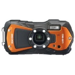 Ricoh WG-80 Waterproof Digital Camera, Orange Bundle With 32GB SD Memory Card, Camera Case -Capture Point fcf04428 39f8 4605 9c59 938ff03db320