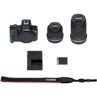 Canon - EOS R50 4K Video Mirrorless Camera 2 Lens Kit With RF-S 18-45mm And RF-S 55-210mm Lenses - Black 19 Canon - EOS R50 4K Video Mirrorless Camera 2 Lens Kit With RF-S 18-45mm And RF-S 55-210mm Lenses - Black - Image 17